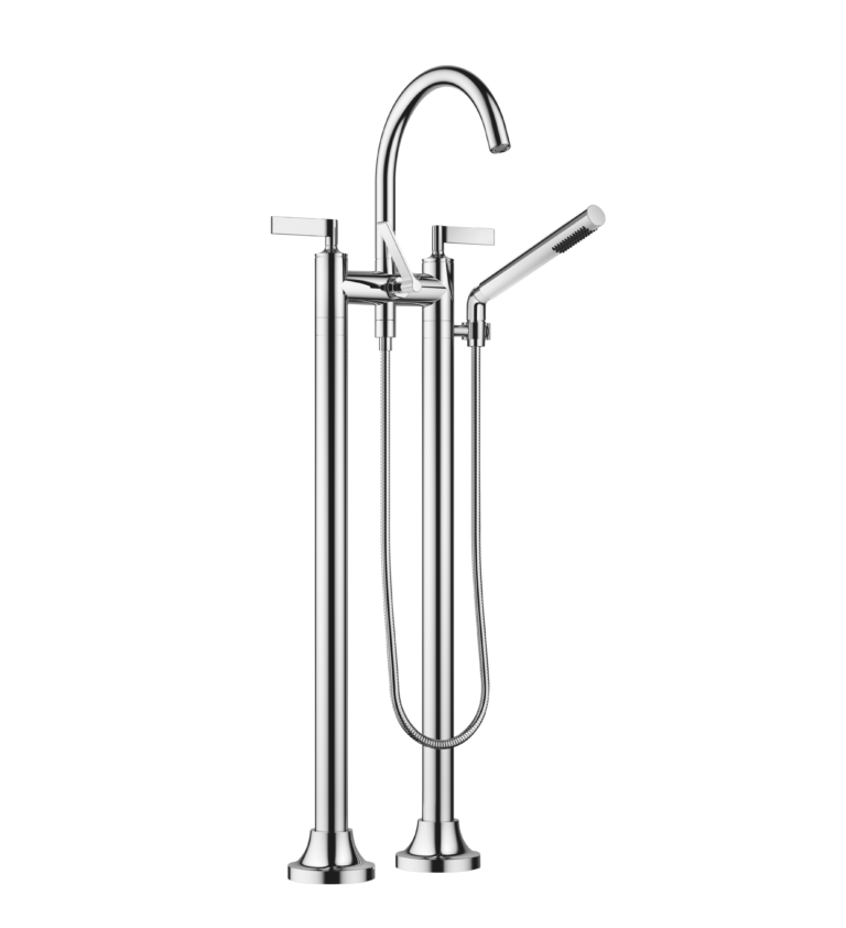 Vaia Two-Hole Lever Handle Bath Mixer Free Standing Assembly