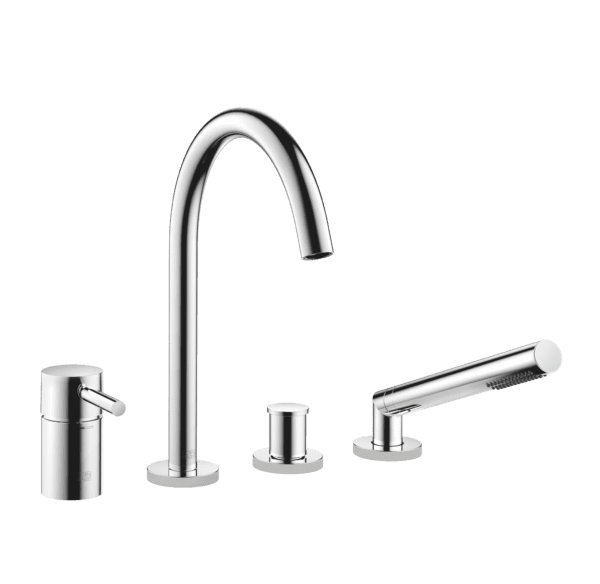 Meta Bath Shower Set For Bath Rim Or Tile Edge Installation
