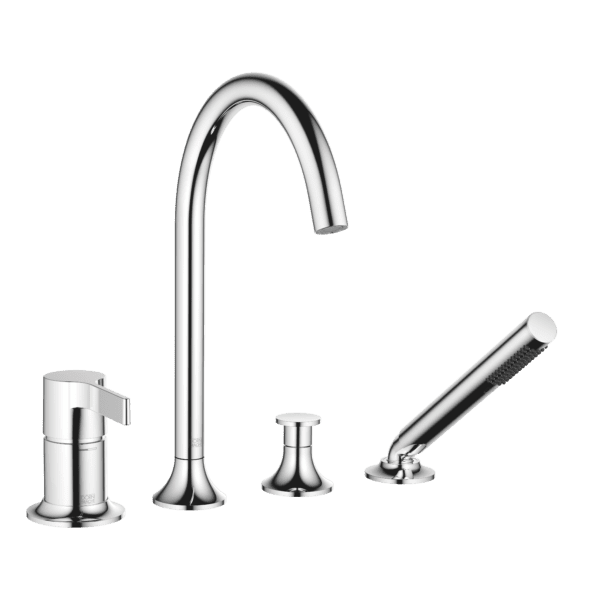 Vaia Four-Hole Single Lever Bath Mixer