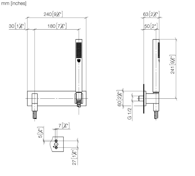 Hand Shower Set With Cover Plate - Image 2