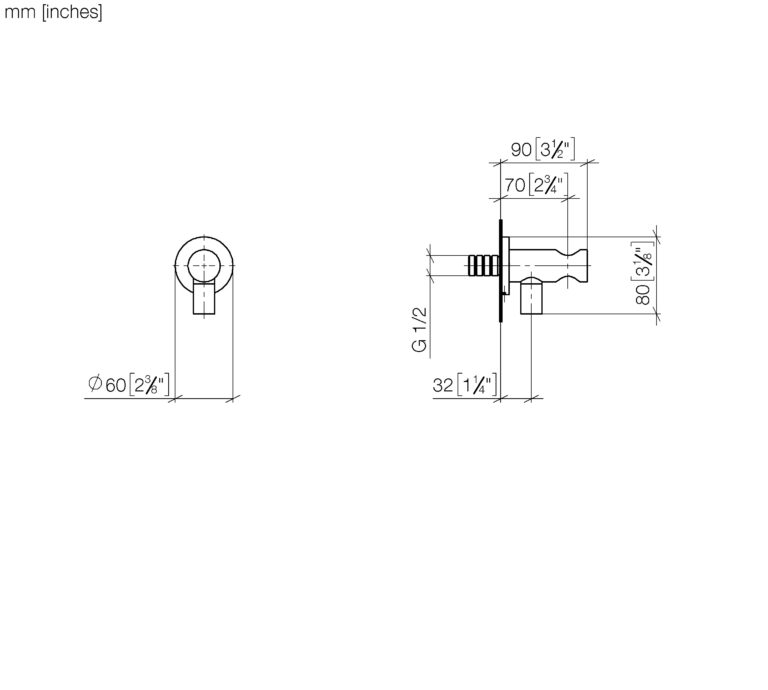 Tara Wall Elbow With Integrated Shower Holder - Image 2