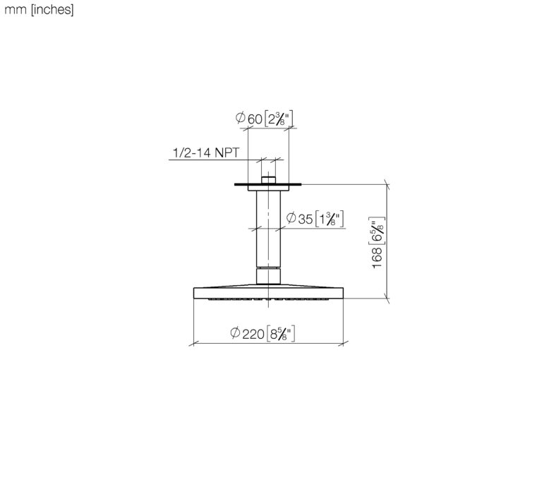 Rainshower With Ceiling Fixing - Image 2
