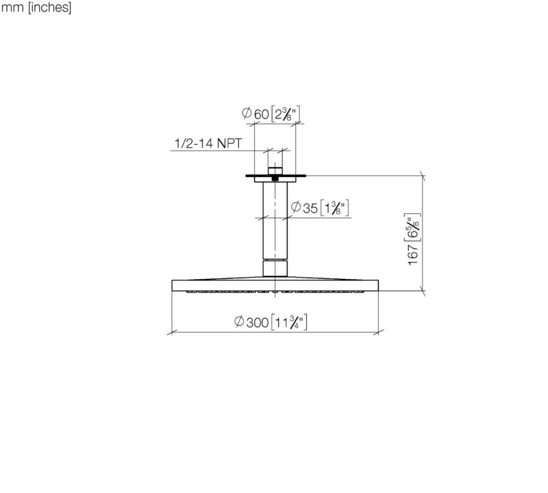 Rainshower With Ceiling Fixing - Image 3