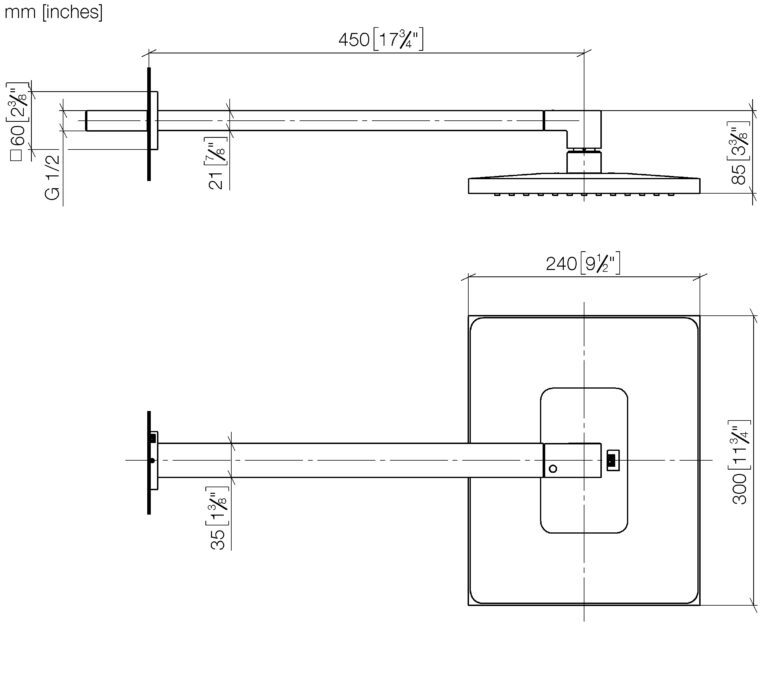 Rain Shower With Wall Fixing - Image 2