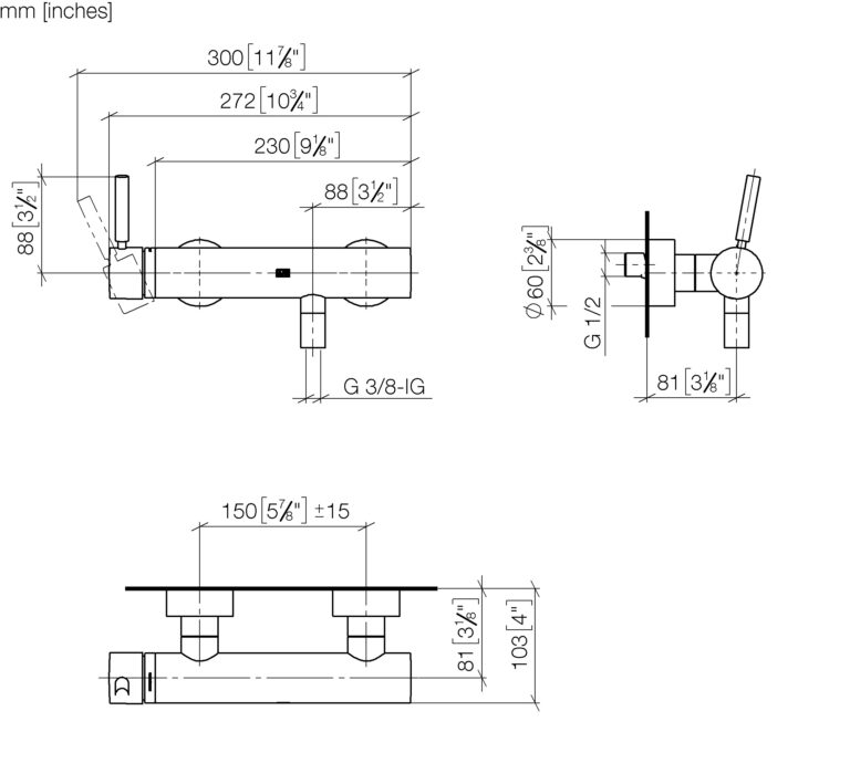 Meta Single-Lever Shower Mixer For Wall-Mounting - Image 2