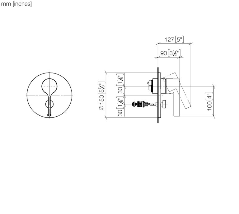 Vaia Concealed Single-Lever Mixer With Diverter - Image 2