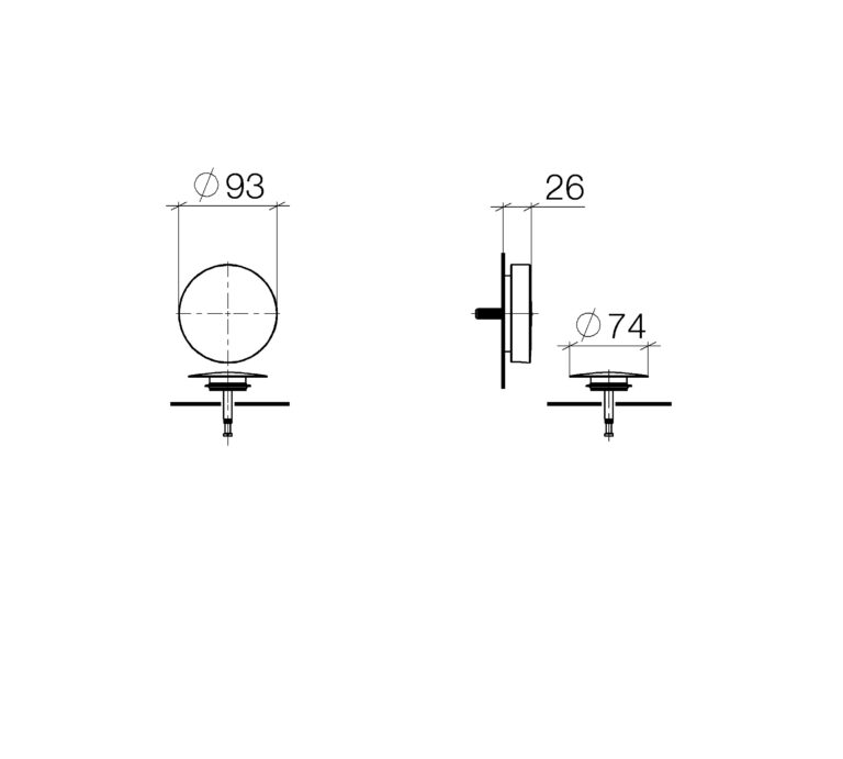 Bath Spout With Pop-Up Waste And Overflow - Image 2