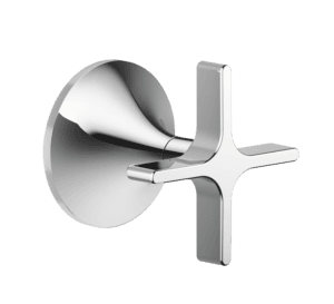 Vaia Cross Handle Wall Valve Clockwise Closing