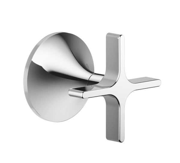 Vaia Cross Handle Wall Valve Clockwise Closing