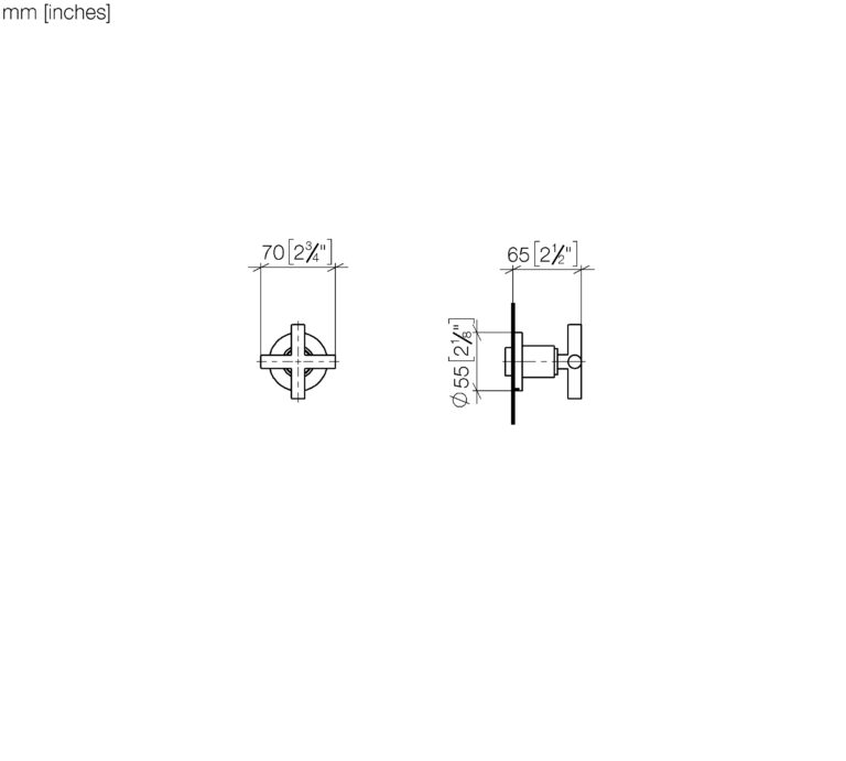 Tara Wall Valve Cross Handle - Image 3