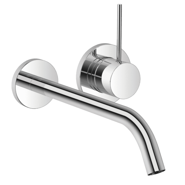 Meta SLIM Wall-Mounted Single-Lever Basin Mixer - 250 mm Projection