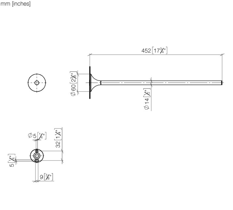 Vaia Towel Bar 1 Piece Non Swivel - Image 2