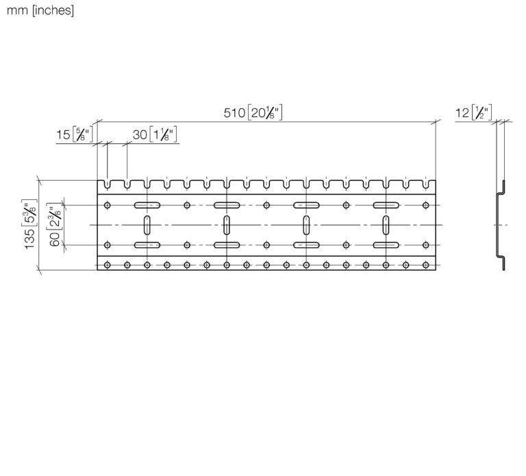 xGRID Installation Track 510 mm - Image 2