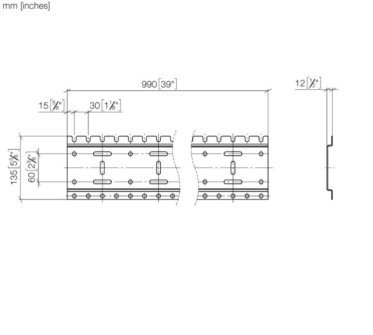 xGRID Installation Track 990 mm - Image 2
