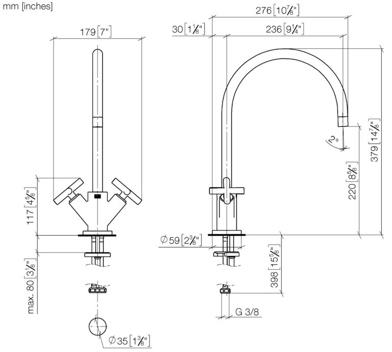 Tara Single Hole Mixer - Image 2