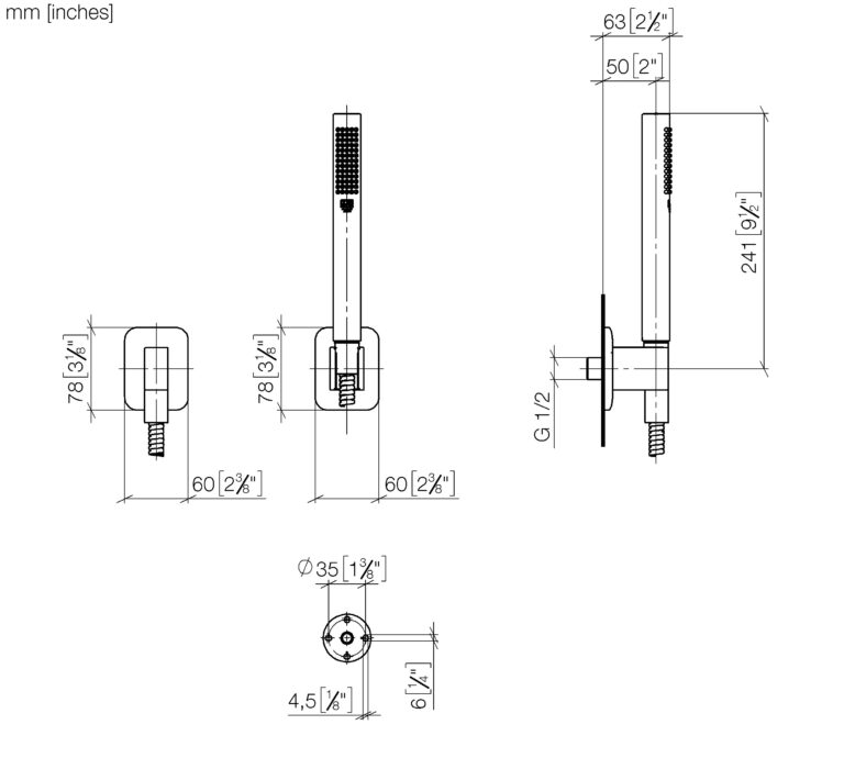Lisse Hand Shower Set With Individual Rossetts - Image 2