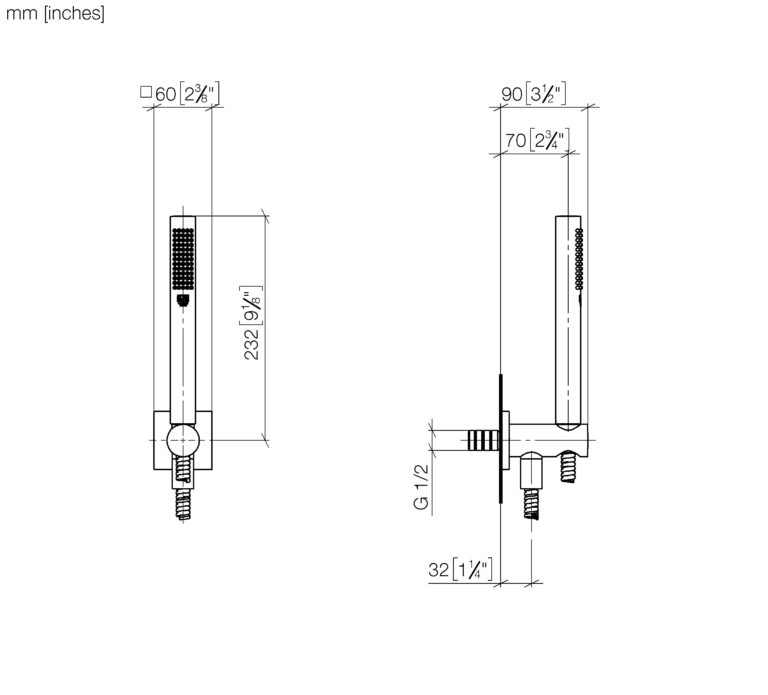Hand Shower Set With Integrated Shower Holder - Image 2