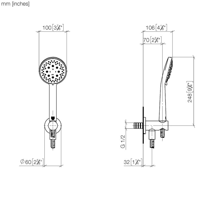Hand Shower Set With Integrated Shower Holder - Image 2