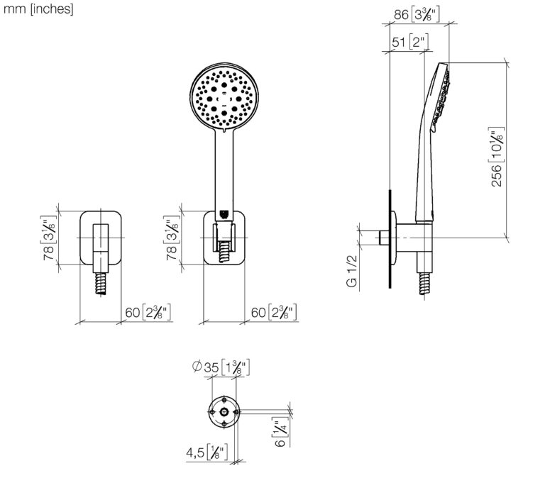 Lisse Hand Shower Set With Individual Rossetts - Image 2