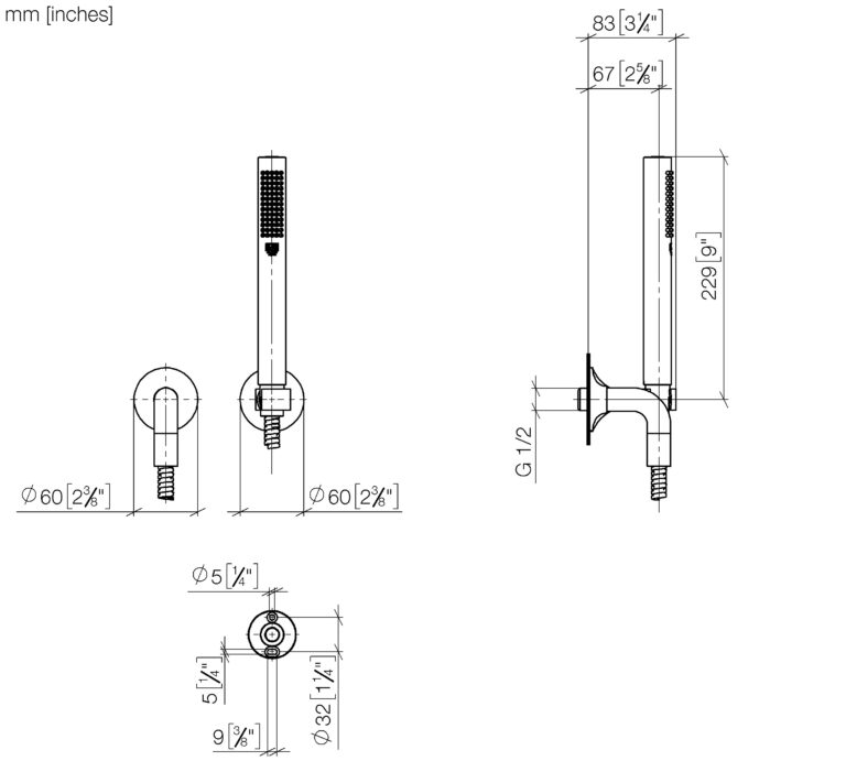 Vaia Hand Shower Set With Individual Rosettes - Image 2