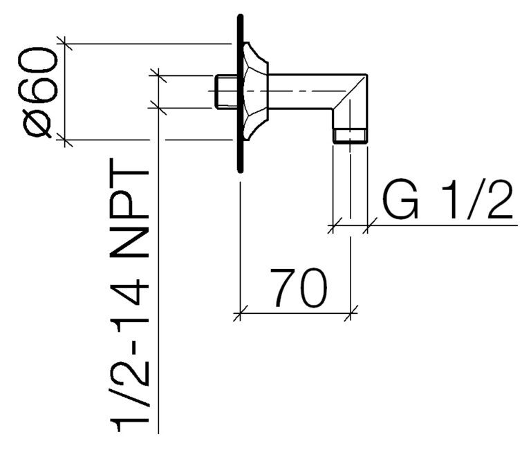 Madison Wall Elbow - Image 2
