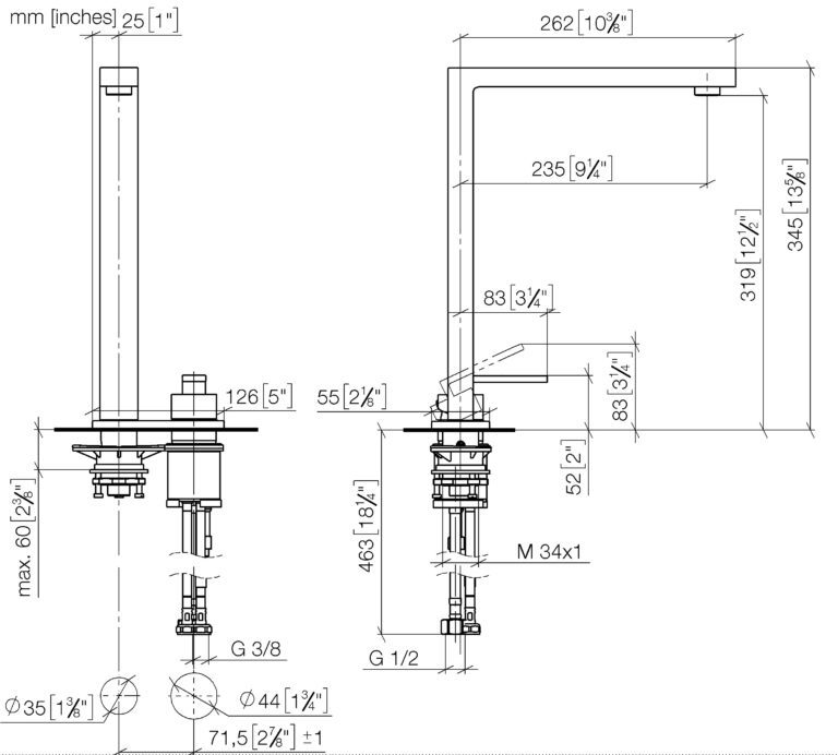 Lot Two-Hole Mixer with Cover Plate - Image 2