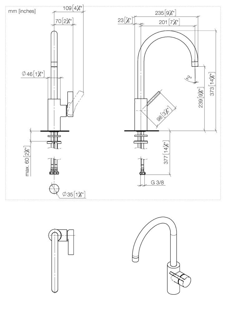 Tara Ultra Single Lever Mixer - Image 2