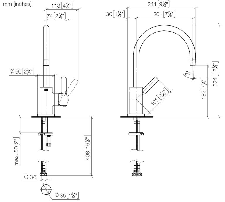 Tara Classic Single Lever Mixer - Image 2