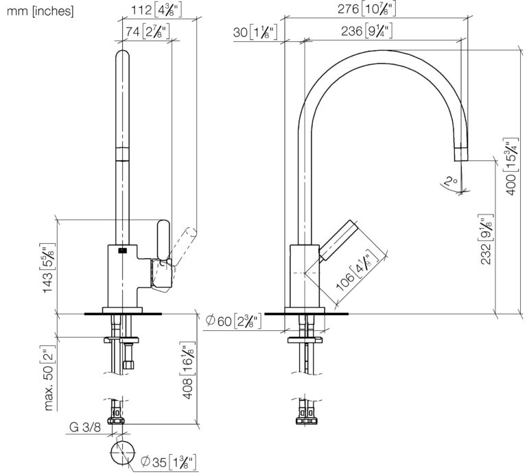 Tara Classic Single Lever Mixer - Image 3