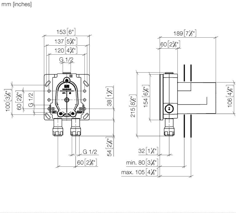 Concealed Single Lever Mixer With Backflow Prevent - Image 2
