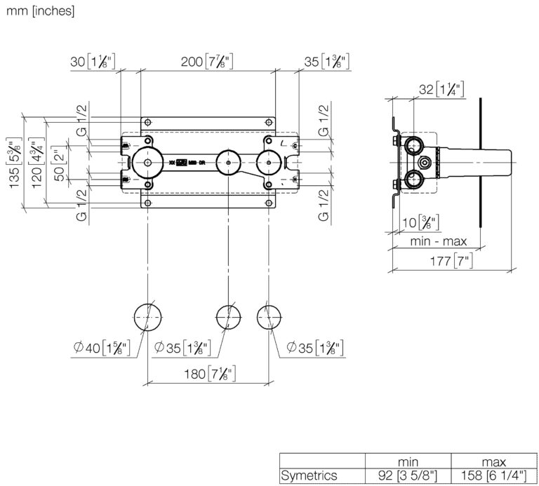 Concealed Wall Module With Diverter - Image 2