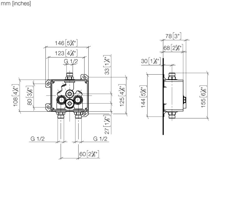 eSET Touchfree Basin Mixer With Temp Setting For Combining With Free-Standing Fittings - Image 2