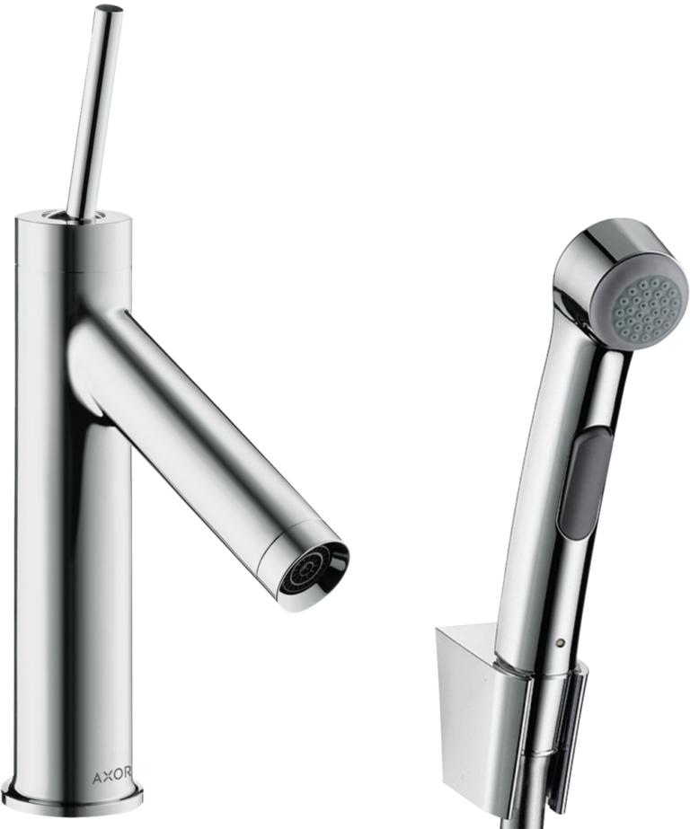 Starck Single Lever Basin Mixer With Bidet Set