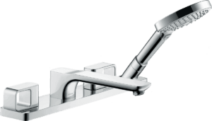Urquiola 4-Hole Tile Mounted Bath & Shower Mixer