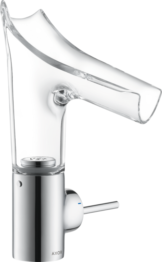 Starck V Single Lever Basin Mixer 140 Glass Spout