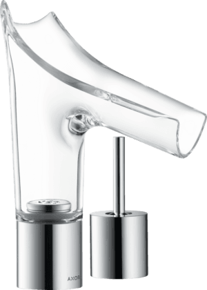 Starck V 2-Hole Basin Mixer 110 With Glass Spout