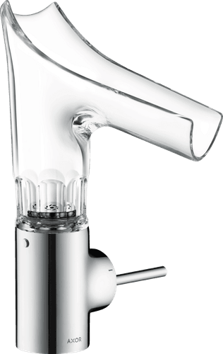 Starck V Single Lever Basin Mixer 140 Glass Spout
