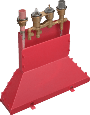 Basic Set For 4-hole Rim-Mounted Thermostatic Bath Mixer
