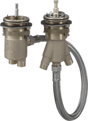 Concealed Part For 2-Hole Rim-Mounted Thermostatic Bath Mixer