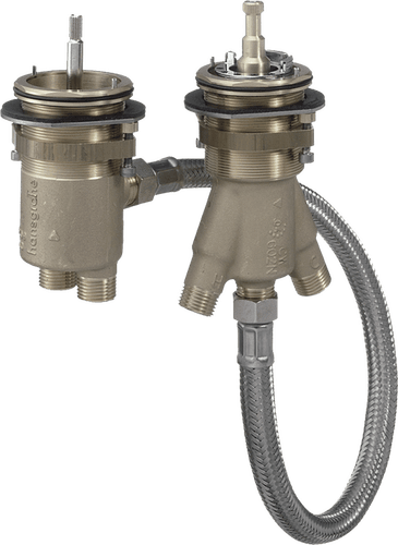 Concealed Part For 2-Hole Rim-Mounted Thermostatic Bath Mixer