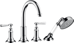 Montreux 4-Hole Bath & Shower Mixer Rim-Mounted