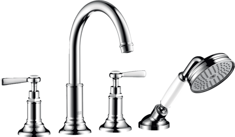 Montreux 4-Hole Bath & Shower Mixer Rim-Mounted