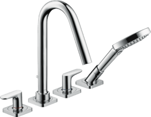 Citterio M 4-Hole Bath Mixer Set Tile Mounted