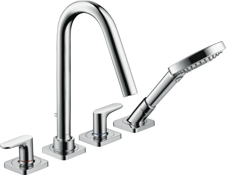 Citterio M 4-Hole Bath Mixer Set Tile Mounted