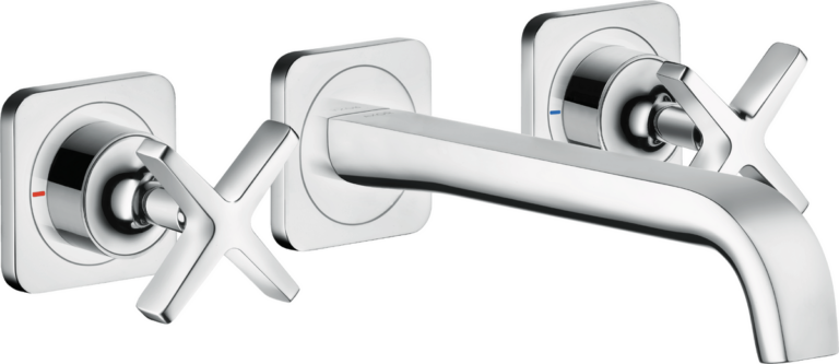 Citterio E 3-Hole Basin Mixer Wall-Mounted