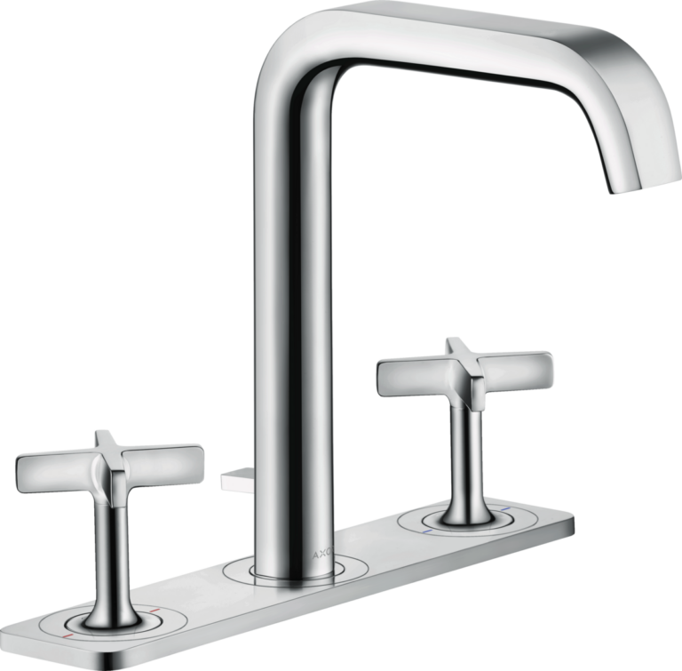 Citterio E 3-Hole Basin Mixer 170 With Plate & Pop-Up Waste