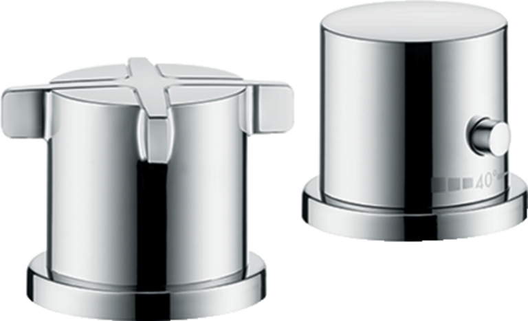 Citterio E 2-Hole Rim-Mounted Thermostatic Mixer