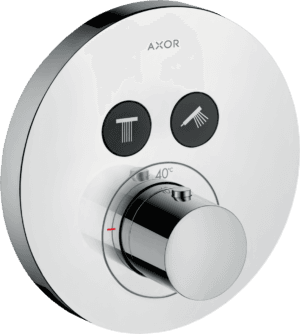 ShowerSelect Round Thermostatic Mixer For 2 Outlet