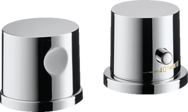 Uno 2-Hole Rim-Mounted Thermostatic Bath Mixer