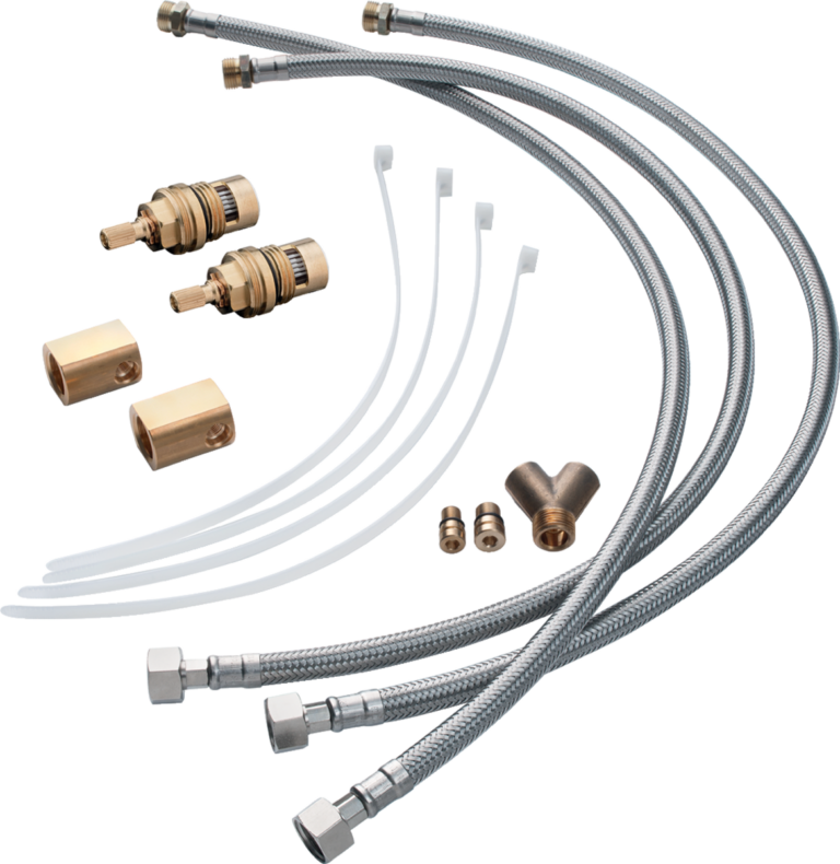 Hose Extension Set For 3 Hole Mixer